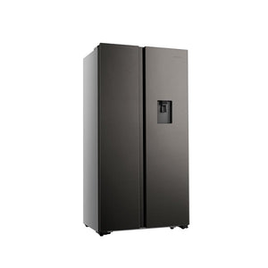 HISENSE REFRIGERATOR 508L SILVER SIDE BY SIDE WITH WATER DISPENSER