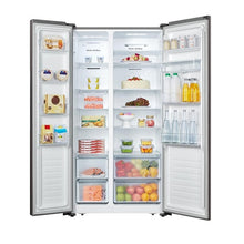 Load image into Gallery viewer, HISENSE REFRIGERATOR 508L SILVER SIDE BY SIDE WITH WATER DISPENSER
