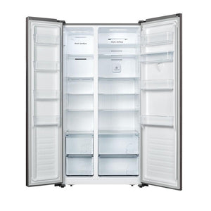 HISENSE REFRIGERATOR 508L SILVER SIDE BY SIDE WITH WATER DISPENSER