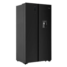 Load image into Gallery viewer, HISENSE REFRIGERATOR 508L BLACK GLASS SIDE BY SIDE
