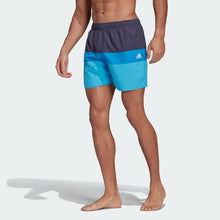 Load image into Gallery viewer, SHORT-LENGTH COLORBLOCK SWIM SHORTS
