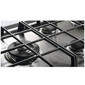 AEG 75cm Built-In Gas Hob Inox with 5 Cooking Zones and Cast Iron Support - Allsport