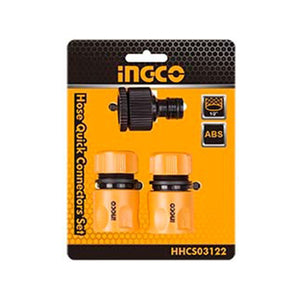 INGCO 3PCS HOSE QUICK CONNECTORS SET HHCS03122 - Allsport
