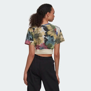 ALLOVER PRINT CROPPED TEE