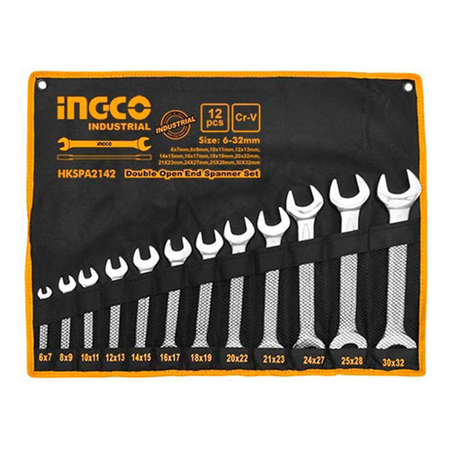 INGCO INGCO DOUBLE OPEN AND SPANNER SET HKSPA2142 - Allsport