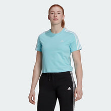 Load image into Gallery viewer, ESSENTIALS LOOSE 3-STRIPES CROPPED TEE
