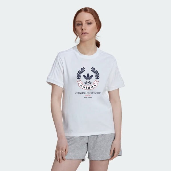 T-SHIRT WITH CREST GRAPHIC