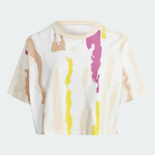 Load image into Gallery viewer, THEBE MAGUGU ALLOVER PRINT CROP TEE (PLUS SIZE)
