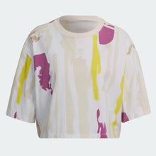 Load image into Gallery viewer, THEBE MAGUGU ALLOVER PRINT CROP TEE
