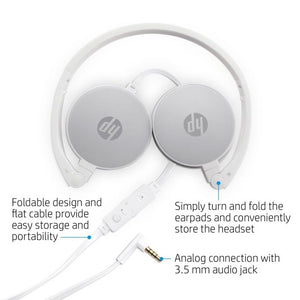 HP Stereo Headset H2800 White and Pike Silver