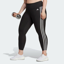 Load image into Gallery viewer, TRAIN ESSENTIALS 3-STRIPES HIGH-WAISTED 7/8 LEGGINGS (PLUS SIZE)

