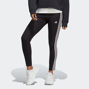 ESSENTIALS 3-STRIPES HIGH-WAISTED SINGLE JERSEY LEGGINGS