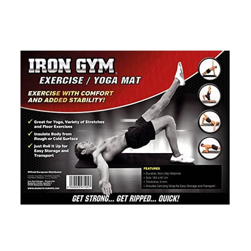 Iron Gym® Exercise & Yoga Mat (PVC)-3mm - Allsport