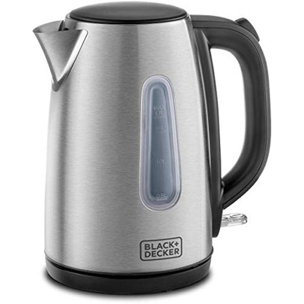 Black cordless outlet kettle