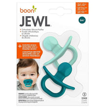 Load image into Gallery viewer, JEWL Orthodontic Silicone Pacifier 2PCS-Blue (New Born - 6M+) - Allsport
