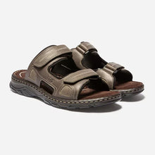 Load image into Gallery viewer, Mules Man sole ortholite khaki leather
