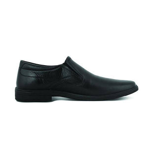 JUNON: Men's Handmade Leather Shoes BLACK - Allsport