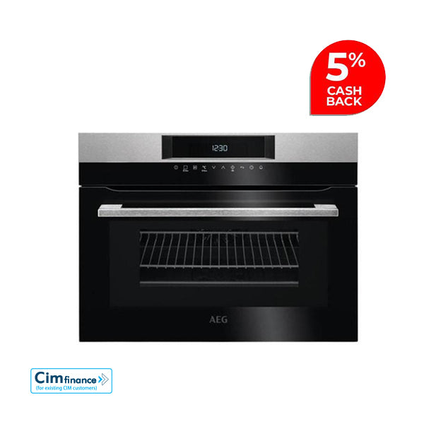 AEG 43L Compact 60cm Convection Built-in Oven with Microwave Grill - Allsport