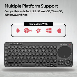 Dual Mode Portable Wireless Multimedia Keyboard with Touchpad