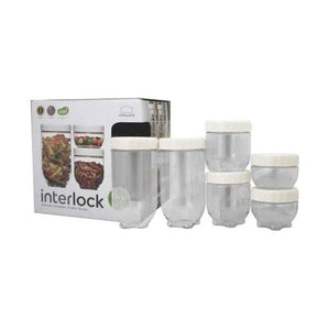 LNL INTERLOCK 6P SET (INL201X 2, INL202 X2, INL203 X2) WHITE CAP INL 203S6 - Allsport