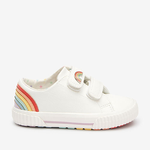 White Rainbow Trainers (Younger Girls) - Allsport