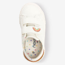 Load image into Gallery viewer, White Rainbow Trainers (Younger Girls) - Allsport

