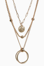 Load image into Gallery viewer, Gold Tone Three Layer Necklace - Allsport
