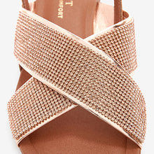 Load image into Gallery viewer, Rose Gold Forever Comfort® Two Band Sandals - Allsport
