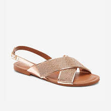 Load image into Gallery viewer, Rose Gold Forever Comfort® Two Band Sandals - Allsport
