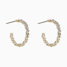Load image into Gallery viewer, Gold Tone Twisted Hoop Earrings Three Pack - Allsport
