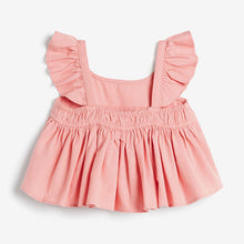 Load image into Gallery viewer, Pink Frill Blouse And Shorts Co-ord Set (3mths-6yrs) - Allsport
