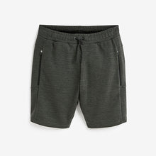 Load image into Gallery viewer, Charcoal Grey Jersey Shorts With Zip Pockets
