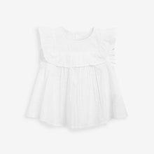 Load image into Gallery viewer, White Cotton Frill Blouse (3mths-6yrs) - Allsport

