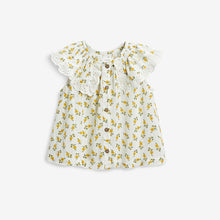 Load image into Gallery viewer, Ivory Frill Collar Ditsy Blouse (3mths-6yrs) - Allsport
