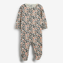 Load image into Gallery viewer, Animal Print Baby 5 Pack Sleepsuits (0-18mths)
