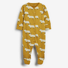 Load image into Gallery viewer, Animal Print Baby 5 Pack Sleepsuits (0-18mths)
