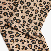 Load image into Gallery viewer, Animal Neutral Glitter Print Leggings (3-12yrs)

