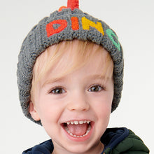 Load image into Gallery viewer, 2 Piece Grey Dino Spike  Hat And Mittens Set (3mths-6yrs) - Allsport
