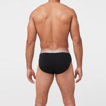Load image into Gallery viewer, 4 Pack Black Colour Marl Waistband Briefs
