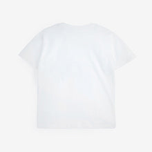 Load image into Gallery viewer, White Rainbow Football Short Sleeve T-Shirt (3-12yrs)
