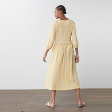 Load image into Gallery viewer, Yellow Tier Midi Dress - Allsport
