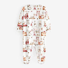 Load image into Gallery viewer, Pretty Mouse / Red Floral Baby Sleepsuits 3 Pack (0-18mths)
