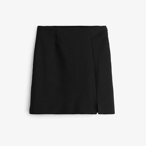 Black A-Line Mini Skirt