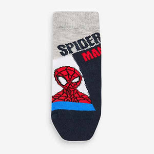 Spiderman Black/Red 3 Pack Cotton Rich Socks (Younger Boys)