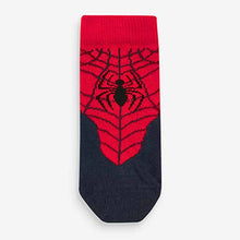 Load image into Gallery viewer, Spiderman Black/Red 3 Pack Cotton Rich Socks (Younger Boys)
