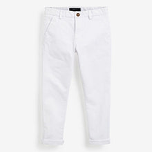 Load image into Gallery viewer, White Slim Fit Stretch Chino Trousers (3-12yrs)

