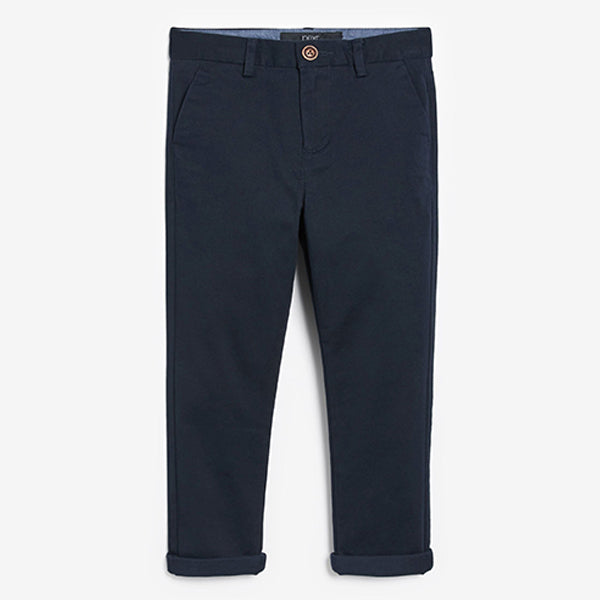 Navy Slim Fit Stretch Chino Trousers (3-12yrs)