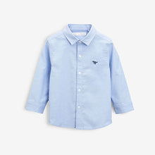Load image into Gallery viewer, Blue Long Sleeve Oxford Shirt (3mths-5yrs)
