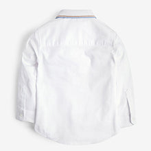 Load image into Gallery viewer, Long Sleeve Oxford Shirt With Flat Knit Collar (3mths-5yrs)
