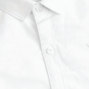 White Short Sleeve Oxford Shirt (3mths-5yrs)